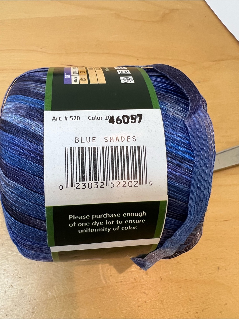 Lion Brand Incredible Ribbon Yarn - Blue Multicolor 5 skeins - Picture 5 of 5